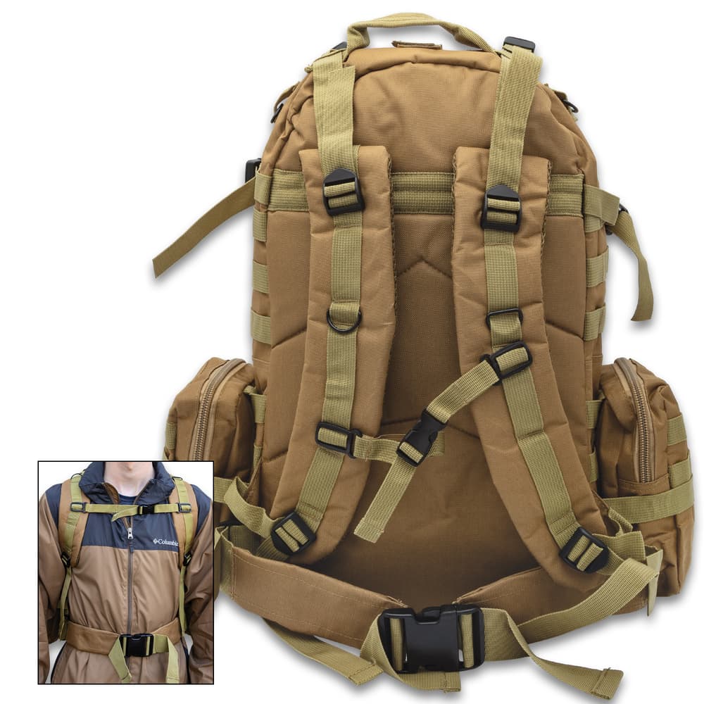 Rear image of the Assault Pack. image number 2
